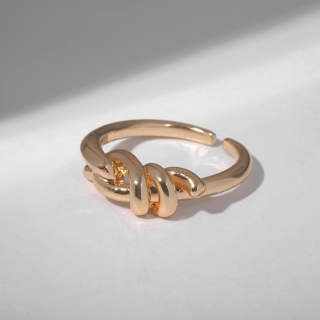 Ring "Knot" double, color gold, dimensionless-4
