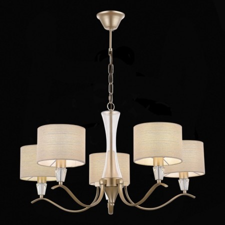 Suspended EVOLUCE lamp. Sle1126-203-05. Cassia. 5x40 watts, E14, 68x68x39 cm, Shampan-3