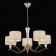 Suspended EVOLUCE lamp. Sle1126-203-05. Cassia. 5x40 watts, E14, 68x68x39 cm, Shampan