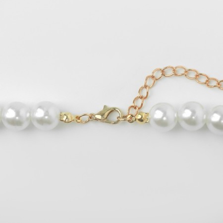 Beads with pearls "Olympia" environment, color gold, 45cm-3
