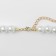 Beads with pearls "Olympia" environment, color gold, 45cm