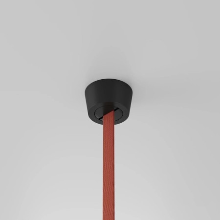 TR5512-BK False base with the possibility of feeding Belty Base D75MM H43MM IP20 Black Alumi-1