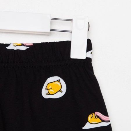 Female pajamas (T -shirt and shorts) KAFTAN EGG p. 44-46, black-6