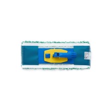 Nozzle for mop, flat microfiber, green/white color, 40 cm, set with a holder