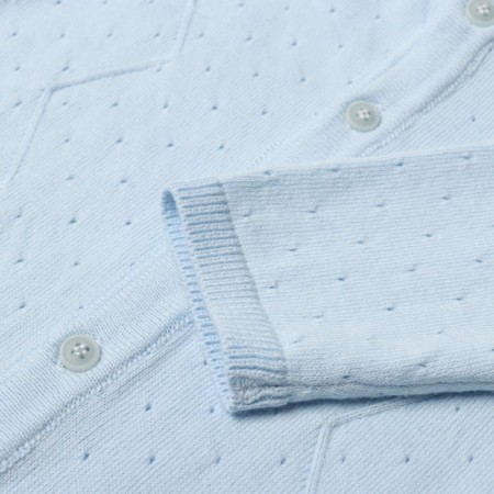 Knitted overalls, blue color 68 cm-2