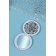 Folding mirror "stained glass", d = 7.3 cm, blue color
