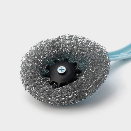 Washing sponge with the handle of the Bublik share, metal, 15 g, color mix-2
