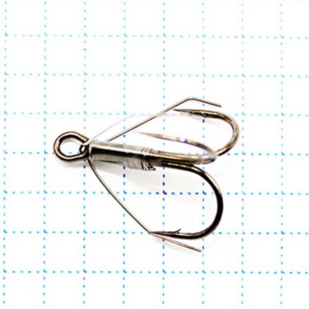 The hook KOI Weedless Treble Hook, size 4 Int, BN color, non -entrust tee, 5 pcs.