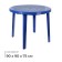 Round table, 90x90x75 cm, blue color