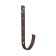 Groove bracket Metal techno -nicob PVC D125 brown