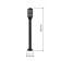 Lamp Garden era E27, IP54, 60W, 140x1050 mm, black