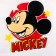 Children's raincoat, size m, 100-110 cm, Mickey Mouse