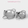 A set for modeling dumplings of the share "sour cream", 6 objects, stainless steel