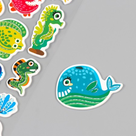 Stickers for creativity Paper "Fish World" 15x30 cm-2