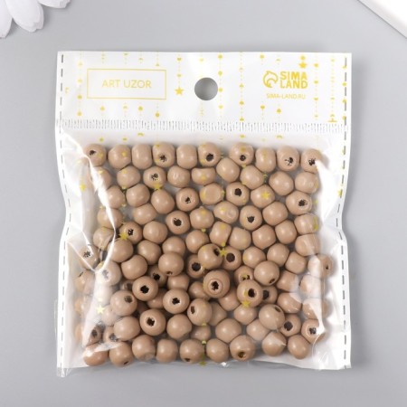 Beads for creativity, "Cocoa" D-0.8 cm, set 20 grams-2