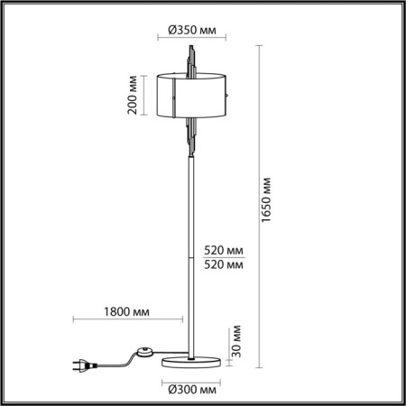 Margaret E27 3x40W floor lamp-1