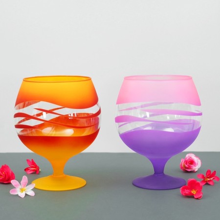 VAZ "Fentezi" Brendi glass on the leg 2 l 20cm mix-1