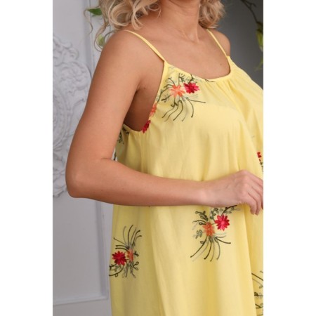 Women's dress, size 52, yellow color-8