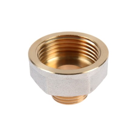 Otmo adapter, 1 "x 1/2", internal/outer thread, nickel -plated brass-1