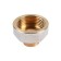 Otmo adapter, 1 "x 1/2", internal/outer thread, nickel -plated brass