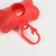 Container-button with cleaning bags (roll 15 bags 29x21 cm), red