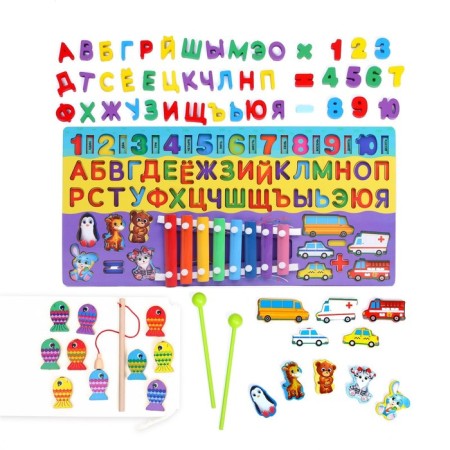 Logic center 6 in 1 "Fun" 45x22 cm-2