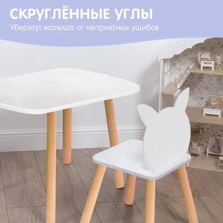 Набор детский «Кошечка», стол + стул-2