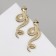 Earrings Metal "Snake" Fiery desire, color gold