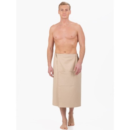 Kilt waffle, size 75x140 cm, beige color