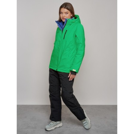 Ski costume is women's winter, size 48, green color-18