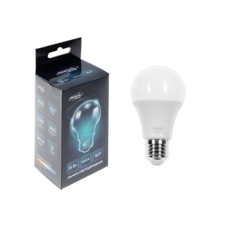 Luazon Lighting, A60, 15 W, E27, 1350 lm, 6500 K, cold white lamp.-1