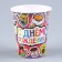 Set of paper dishes disposable stickers ”: 6 plates, 1 garland, 6 glasses