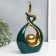 Souvenir Ceramics "Abstraction. Touch. Ball" dark green with gold 27x6x17 cm