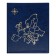 Album for coins on rings, Optima format 230 x 265 mm Calligrata "Map", includes up to 20 sheets, cover cover, blue