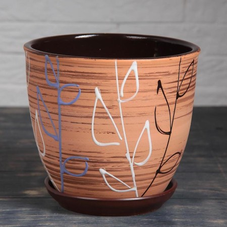 Pot Flower Lenok 2.5l with a stand-1