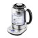 Electric kettle KitFort KT-6116, glass, 1.7 l, 2200 watts, backlight, silver