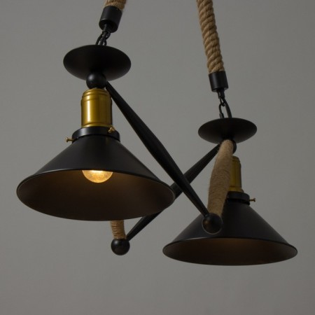 Maidi chandelier 2he27 Black 55x22x61cm Bayerlux-3
