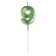 Candle in the cake on the skewer "Fine", the number "9", the emerald, 5 cm