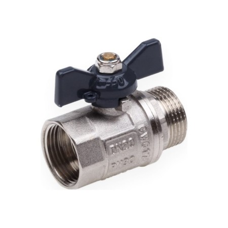 Ballic Aqualink, PN 30 tap, internal/outer thread 1 ", butterfly, nickel.-5