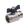 Ballic Aqualink, PN 30 tap, internal/outer thread 1 ", butterfly, nickel.