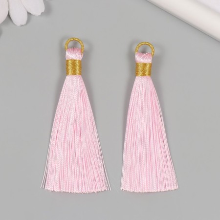 Decor for creativity Textile "Brush. Olivia" Pink set 2 pcs 8x1.2 cm