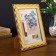 Photo frame plastic 13x18 cm "3d rhombuses in gold" 22x17x1 cm