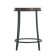 Stool "Ultra" with a ring, black/rosewood