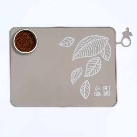 Silicone rug for a bowl, 40 x 30 cm, gray-2