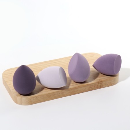 Makeup sponge, set - 4 pcs, increase when getting wet, purple color-8