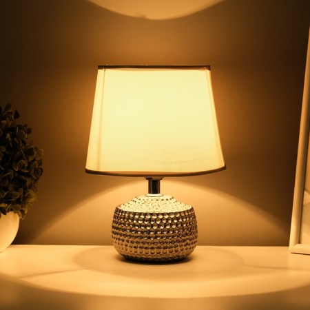 Traffic lamp with a lampshade Risalux “Rain Drops”, 1 × 40 W, E27, Silver, 17.5 × 17.5 × 23.5 cm-3