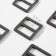 The buckle is regulatory, two -sided, internal width - 20 mm, thickness - 2.5 mm, 5 pcs, black nickel color