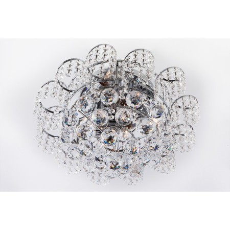 Chandelier Charm 6x60W E27, chrome 39x39x16 cm-1