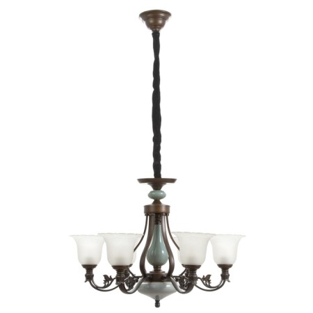 Estheri chandelier 6x40W E27 Coffee-green 75x75x57 cm Bayerlux