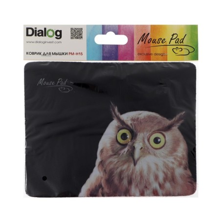 Dialog PM-H15 OWL, 220x180x3 mm mouse mat, owl print-3
